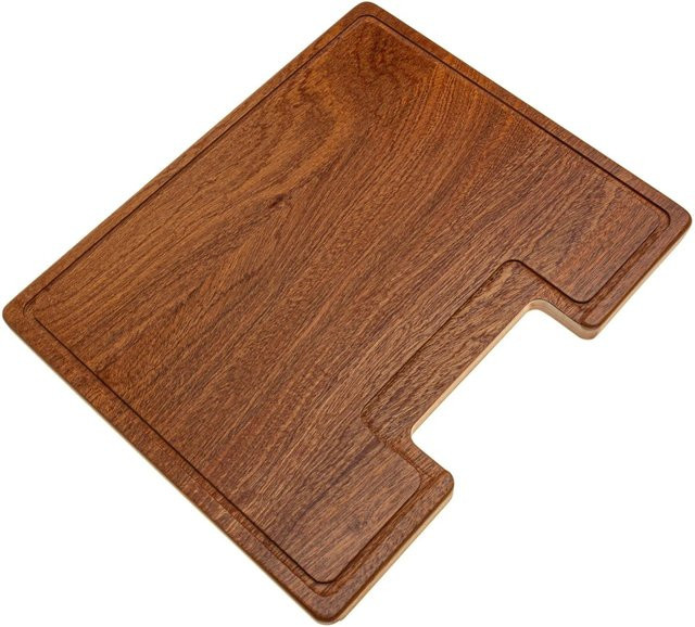 Helika Quadro Schneidebrett aus Sapeli Holz in Braun, B: 36 cm, T: 30 cm - Bild 1