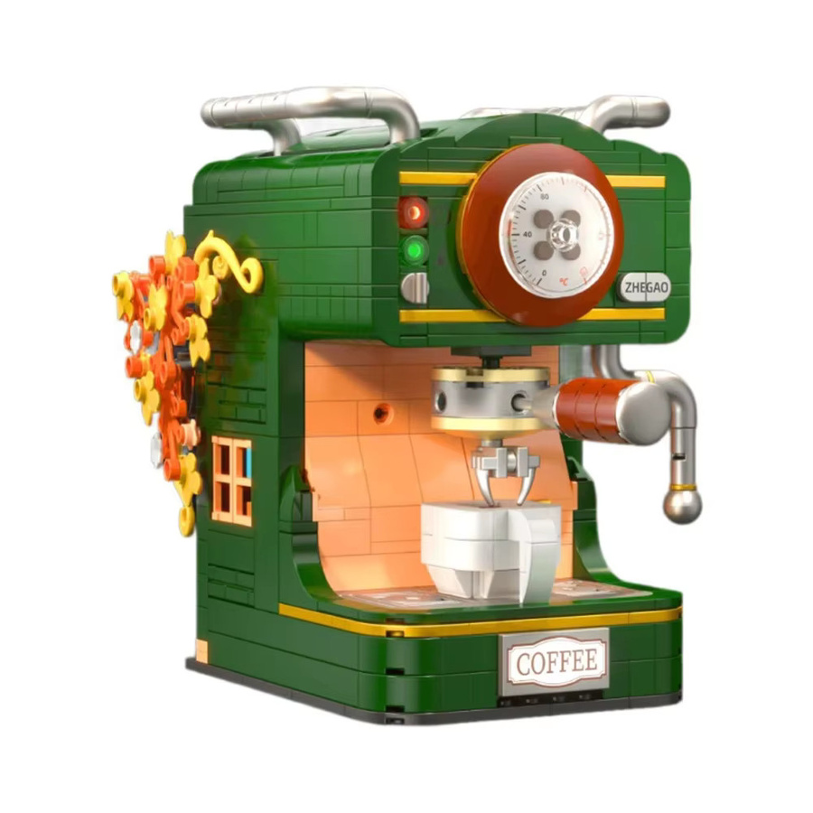 KNEW BUILT Kaffeemaschine Modell Bausteine Spielzeug, Kunststoff - Bild 2