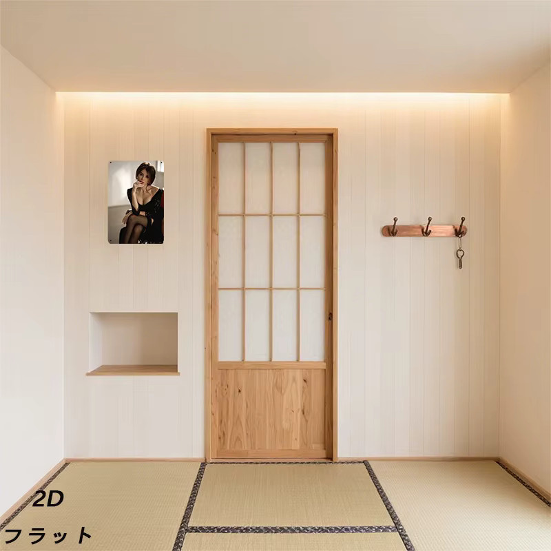 HELLOYOUNG Retro-Wanddekoration aus Metall mit Damen-Porträt in Schwarz und Weiß, B/H: 20,3 x 30,5 cm - Bild 6