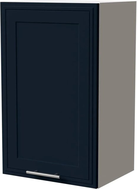 Feldmann-Wohnen Hängeschrank Salo in Weiß und Indigo Matt mit Kassettenoptik, B/T/H: 45 x 32,5 x 72 cm - Bild 1