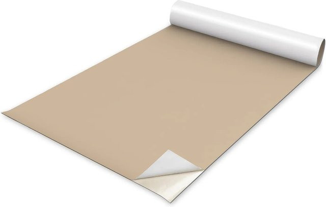 Tulup Möbelfolie Selbstklebend Matt Beige-Orange B/H: 50 x 100 cm - Bild 1