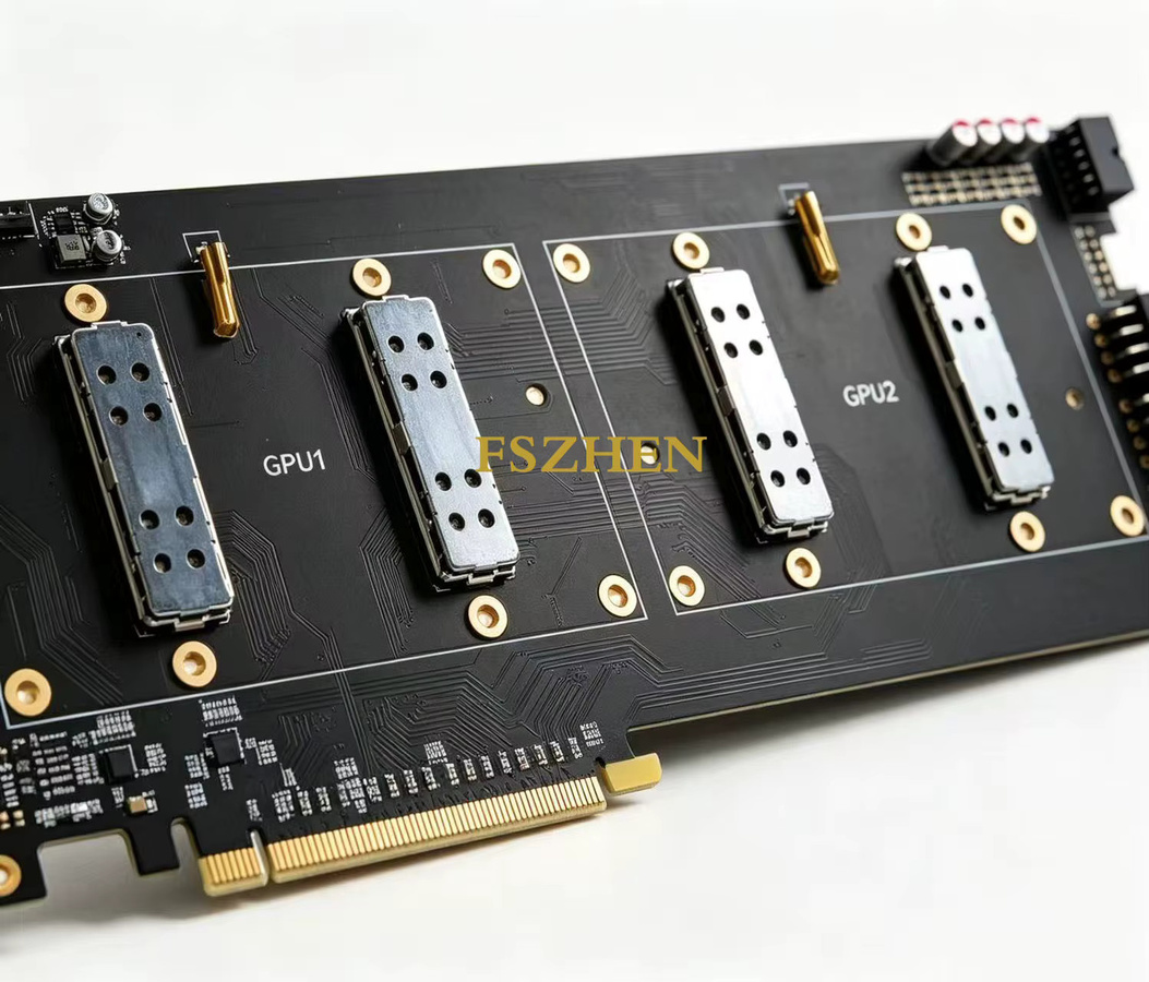 V100 SXM2 NVLink-Adapterkarte mit 300 GB/s und Dual-GPU in Schwarz (16 GB oder 32 GB) - Bild 2