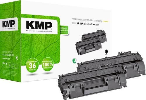 KMP Tonerpatronen kompatibel mit HP 05A CE505A, 2er-Pack, Schwarz, 2300 Seiten pro Patrone - Bild 1