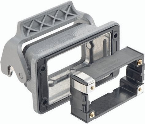 HARTING Anbaugehäuse 09 30 010 0397 in Grau aus Aluminium - Bild 1