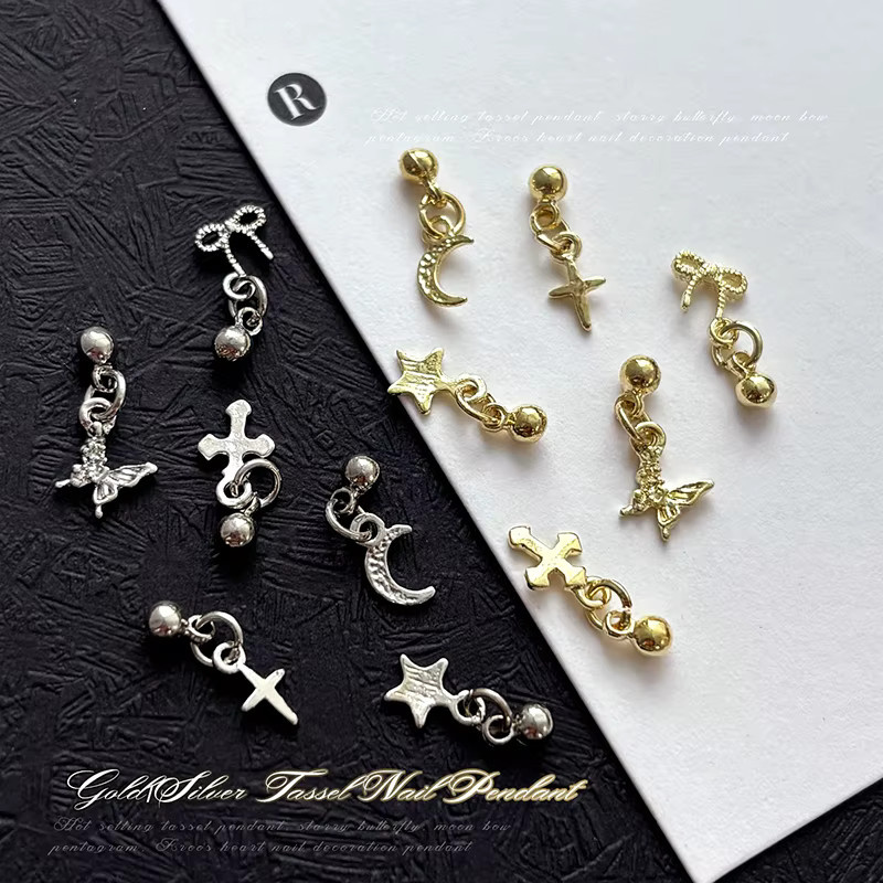 Nibiru DU Nail Art Charms, Metallic, 12 Stück - Bild 4