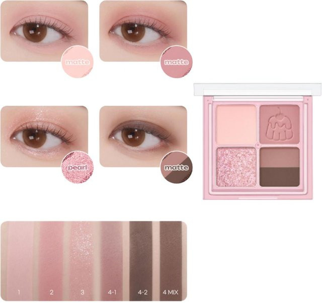 PERIPERA Ink Pocket Shadow Palette, 06 Signature Is Mute, Puder, Satin - Bild 1