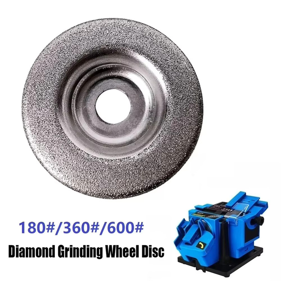 AlexHoumie Diamant-Schleifscheibe in Silber, 56 mm Durchmesser, Körnung 180/320/600 für elektrische Multifunktionsschleifmaschinen - Bild 2