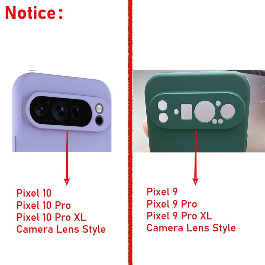 Original Flüssigsilikon-Handyhülle für Google Pixel 10 A 9 Pro XL 9 8 7 6 Pro in Lila mit kabelloser Ladefunktion und stoßfestem Schutz - Bild 3
