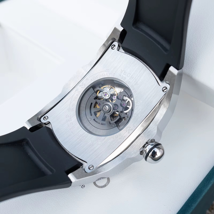 Reef Tiger Automatik-Armbanduhr, 316L Edelstahl, Herren, Silber - Bild 5