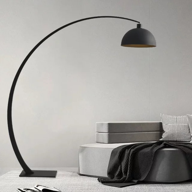 SaloEElaitte Moderne Minimalismus LED Bodenlampe aus Eisen mit E27 Fassung für warmweißes Licht 3000K zur Dekoration in Wohnzimmer und Schlafzimmer - Bild 1