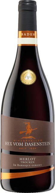 Winzerkeller Hex vom Dasenstein Merlot Rotwein, Baden, 2023, trocken, 0,75 l - Bild 1