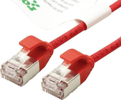 Roline RJ45 Patchkabel CAT 6a U/FTP Ethernet LAN in Rot, Länge: 5,00 m - Bild 1