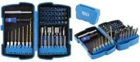 BGS 55-teiliger Bohrer- und Bit-Satz mit 6,3 mm Aufnahme in Blau - Bild 1