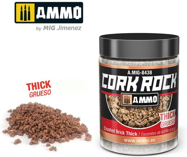 AMMO by MIG Jimenez Create Cork Crushed Brick Thick, Braun, 100ml - Bild 1