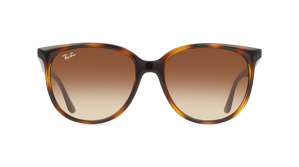 Ray-Ban RB 4378 Sonnenbrille, Vollrand, Quadratisch, Kunststoff, braun, Damen - Bild 1