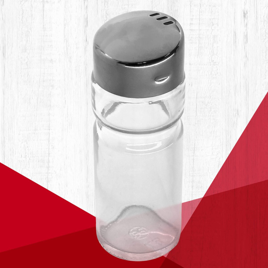 Fackelmann Salz- und Pfefferstreuer aus Glas und Edelstahl, transparent - Bild 2