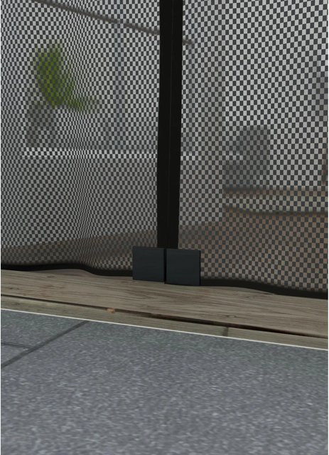 Magnetvorhang Anthrazit B: 95 cm, H: 235 cm - Bild 1
