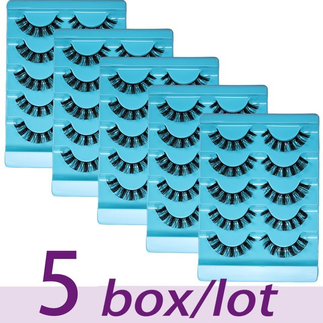 JIEFUXIN Falsche Wimpern, Schwarz, Natürlich - Bild 1