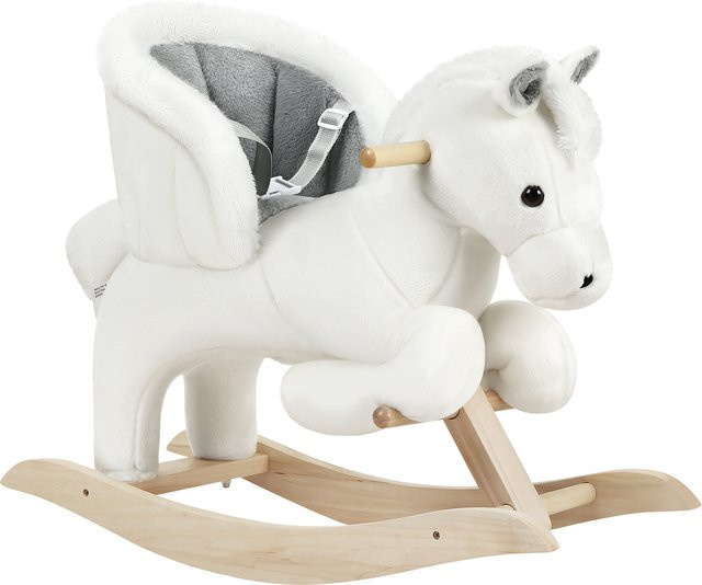 WOLTU Schaukelpferd, Plüsch-Schaukelspielzeug, mit Riemen - Bild 1