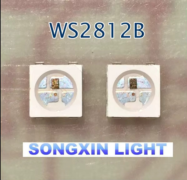WS2812B 5050 RGB-LED-Chips mit WS2811 IC auf schwarz-weißer Leiterplatte, individuell adressierbare Pixel-Chips für DC5V - Bild 3