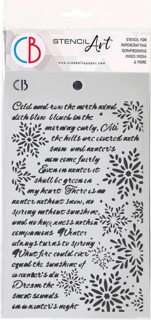 Schablone Elegance of Blue - Winter Poem - Bild 1