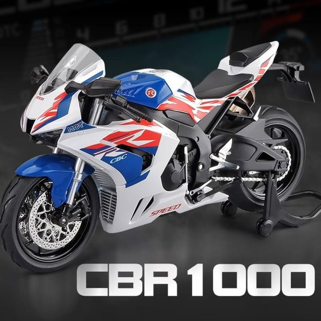 RMZ city Honda CBR1000 CB400X Motorrad Modell, 1:12, Metall, Weiß - Bild 1