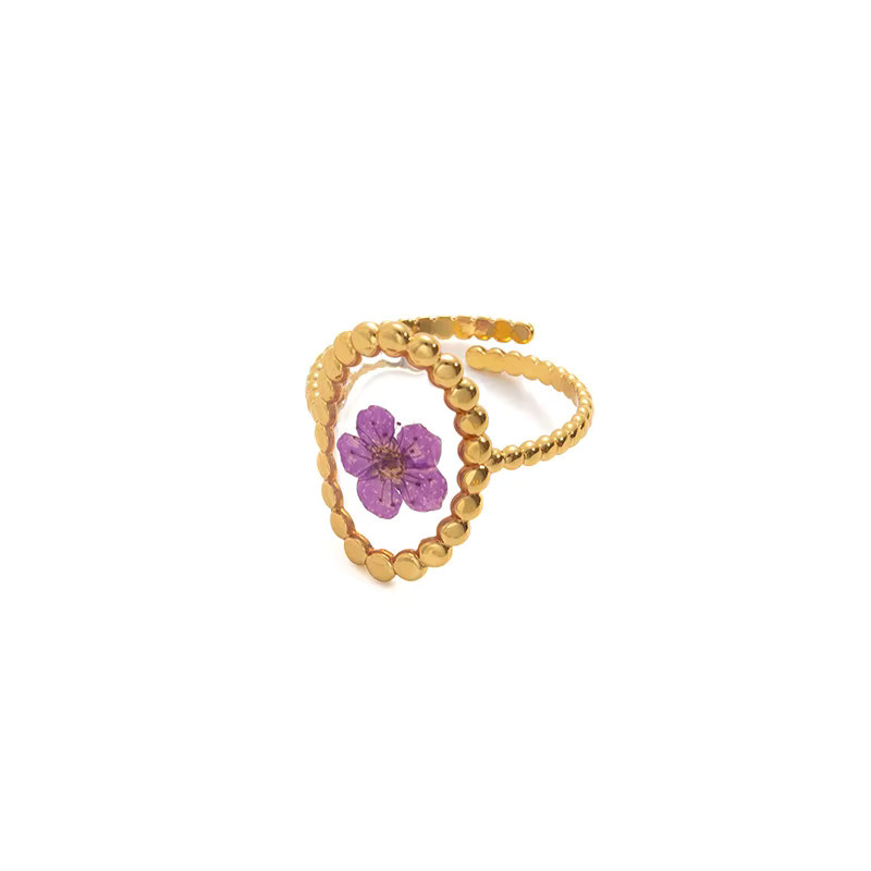 ANENJERY Offener Ring, Edelstahl, Gold, Damen - Bild 2