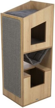 Trixie Katzenturm CityStyle in Beige mit Höhle, Hängematte und Sisal-Elementen - Bild 1