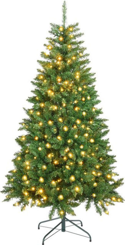 Mobili Rebecca Künstlicher Weihnachtsbaum in Grün mit 300 Lichtern, Höhe: 180 cm - Bild 1