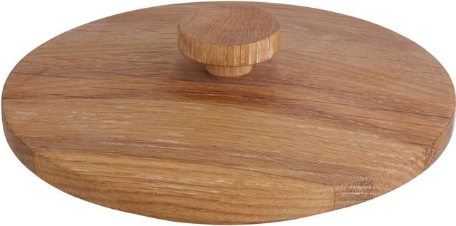 VEGA Holzdeckel für Glasdosen Nammi, natur/beige/braun, Durchmesser: 16 cm, Höhe: 5 cm, luftdicht und auslaufsicher - Bild 1