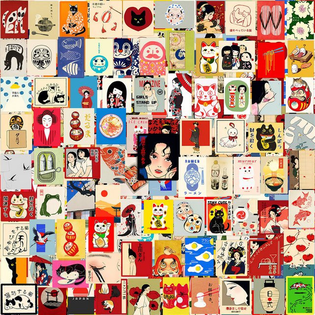 110 Stück Mini-Aufkleber Warme Frühlingsbrise Saison 1 von Papery Pop Store in Multicolour zur Dekoration von Tagebuch, Telefon und Laptop - Bild 1