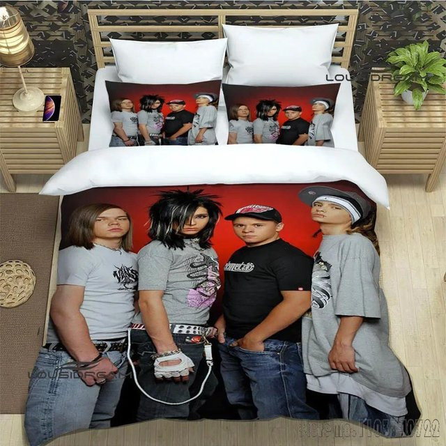 JMG Household Supplies Bettwäsche-Set Tokio Hotel Design für Kinder, Mikrofaser, Mehrfarbig, B/H: 245 x 210 cm - Bild 1