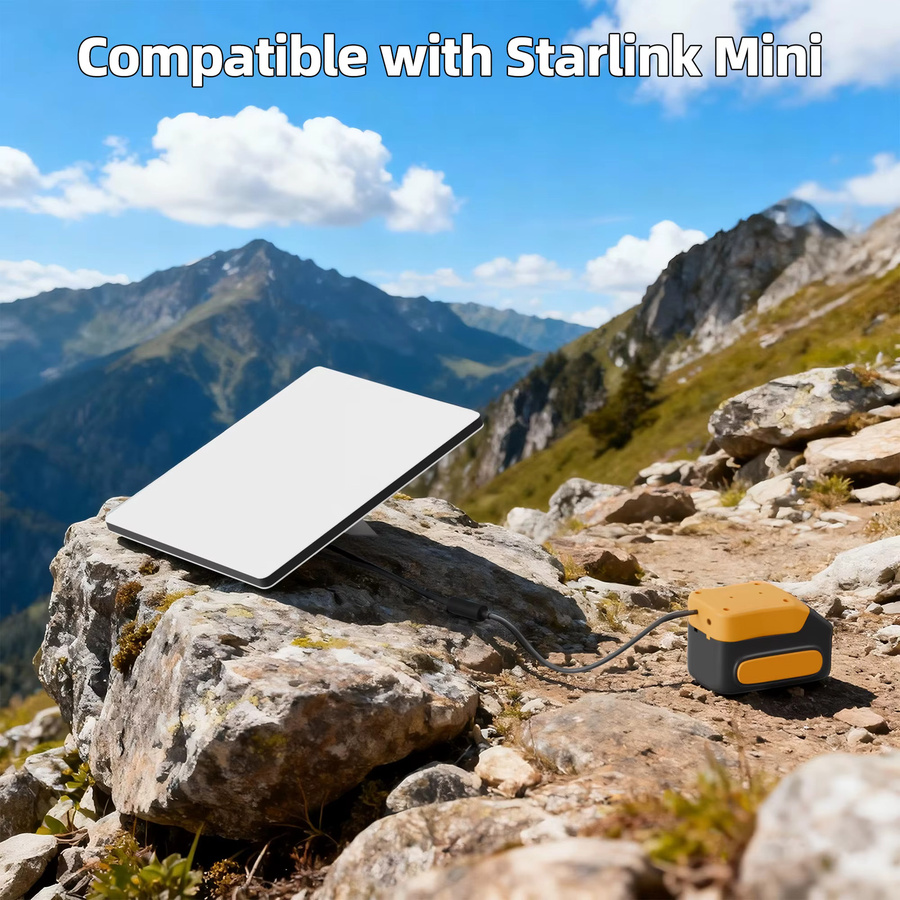 DaierTek Starlink Mini Batterieadapter für 20V Akkus mit DC-Stecker zur tragbaren Stromversorgung - Bild 2