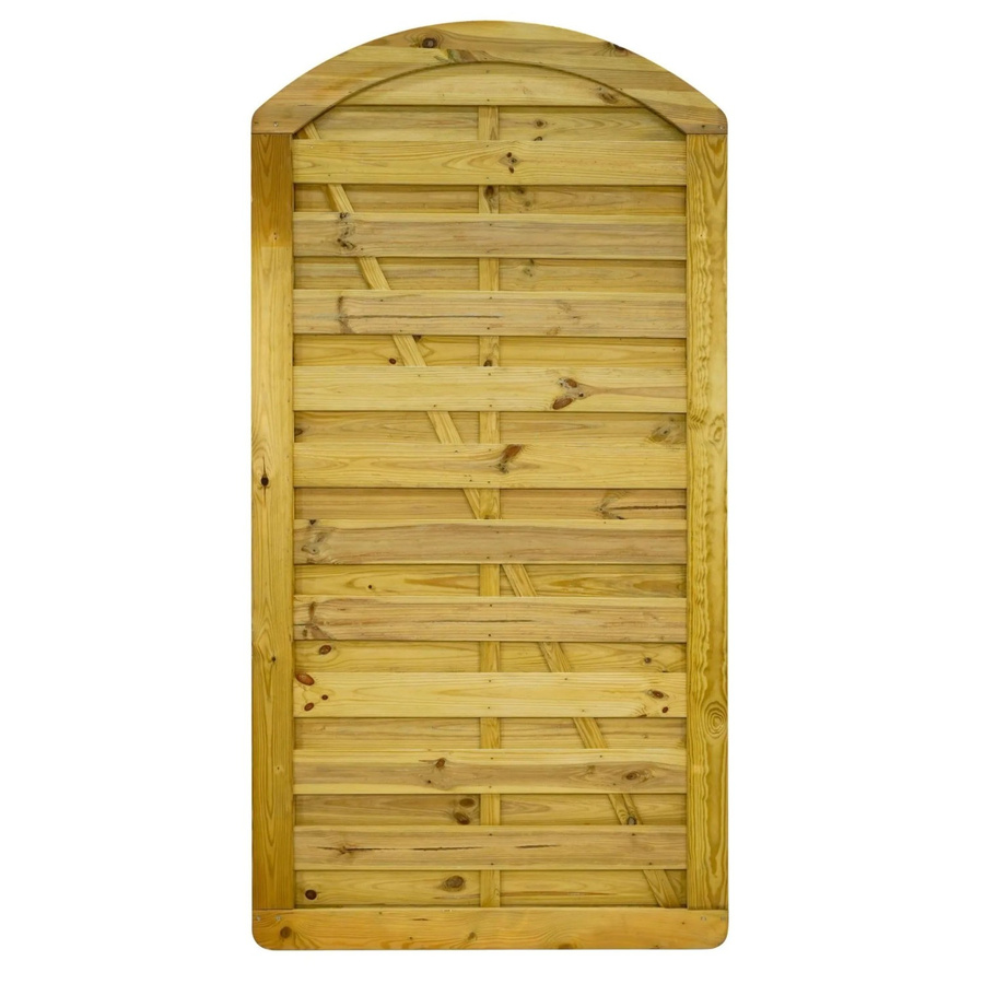 GartenLand Tor VARIO MASSIV Gebogen aus Kiefernholz in Grün, B: 100 cm, H: 195 cm - Bild 2