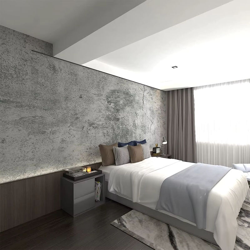 TTOKKONG WALLPAPER Selbstklebende Kontaktfolie in Betongrau mit Zement-Optik, wasserfeste und strukturierte Tapete im industriellen Design - Bild 3