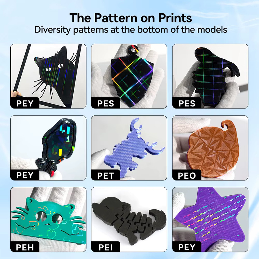 Anycubic PEO PET PEI Bauplatte für Kobra 2, Kobra 2 Pro und Kobra 2 Neo, doppelseitig strukturiertes Blatt, B/T: 230 x 230 mm - Bild 2