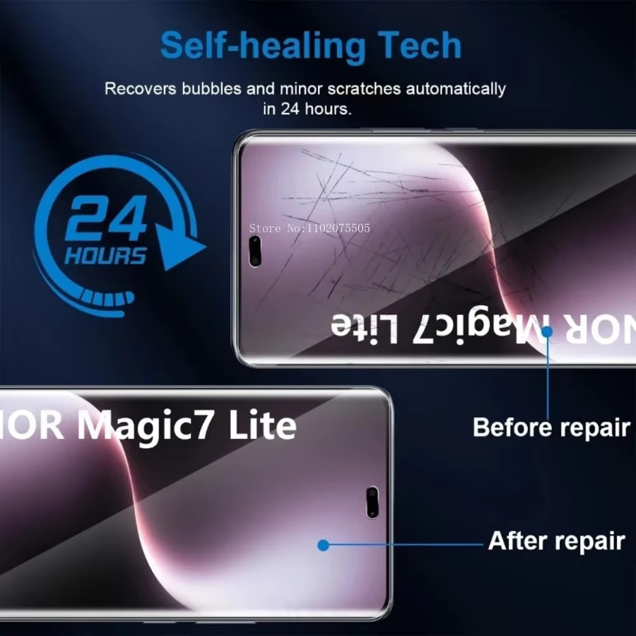 2 Stück Datenschutz Soft Hydrogel Displayschutz Folie für Honor Magic 6 7 8 5 Lite X9b X9a X9c Pro 200 400 Vollständige Abdeckung - Bild 2