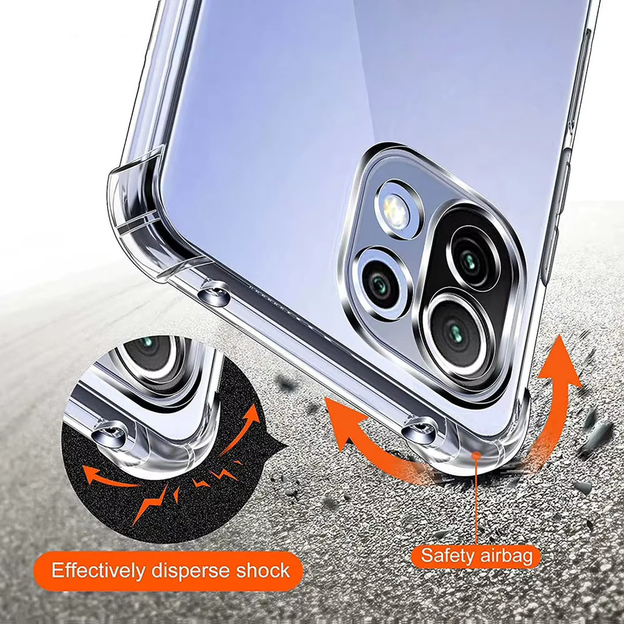 Transparente Air-Bag Schutzhülle für Xiaomi 14T 13T Pro 12T 12 11T und POCO X6 Pro mit 1,5 mm Dicke - Bild 2