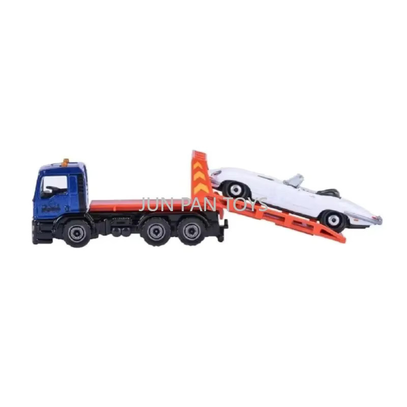 Majorette City Trailer, Pickup-Truck-Anhänger-Set, 1:64, Metall - Bild 1