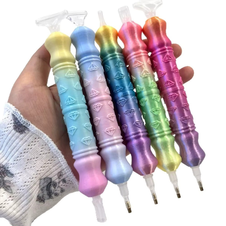 5D-Diamant-Malstift-Set mit 5 multifunktionalen Ersatz-Stiftköpfen in Multicolour aus Kunststoff für DIY-Handwerk und Stickerei - Bild 2