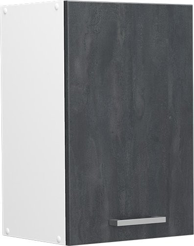 Vicco Hängeschrank R-Line Küchenschrank Schwarz Beton Weiß B: 40 cm, H: 60 cm, T: 31 cm - Bild 1