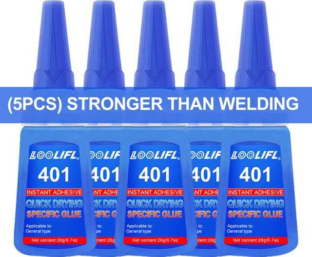 Loolifl 401 Instant Super Glue Universal Sekundenkleber für Harz, Keramik, Metall und Glas - Bild 1