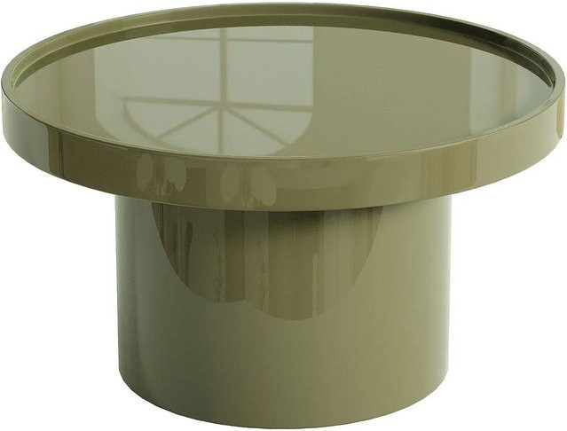 Couchtisch SYBEVA in Khaki, quadratisches Design aus MDF, B/T/H: 80 x 80 x 40 cm - Bild 1