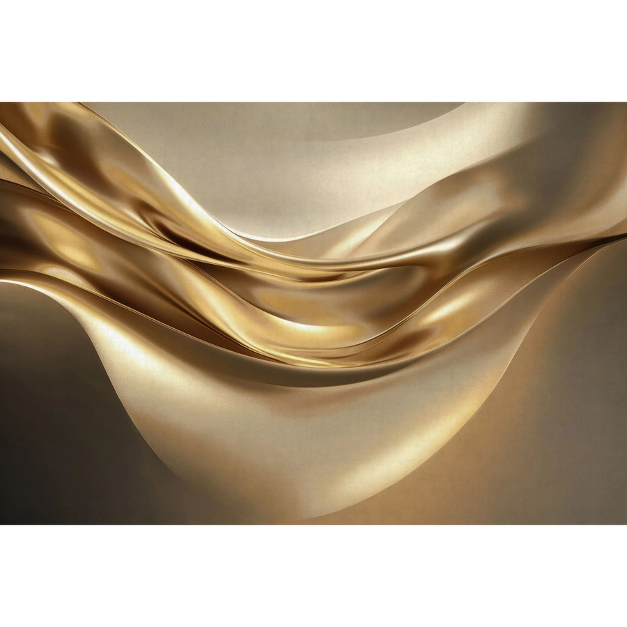 Erismann Vliestapete Art Edition 2 Liquid Gold in Gold mit abstraktem Design, Breite: 1,08 m, Höhe: 2,7 m - Bild 2