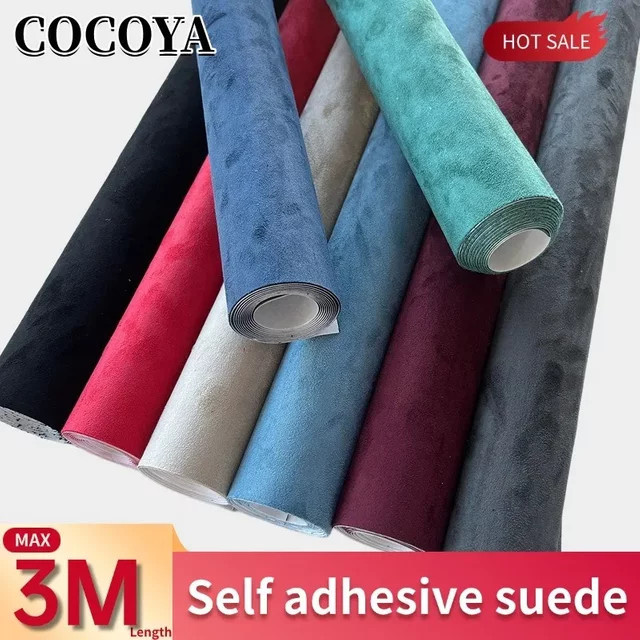 Selbstklebendes Wildleder-Reparaturset aus Leder in Blau für die Renovierung von Auto-Innenverkleidungen, Möbeln und Sofas, B/T/H: 30,0 x 30,0 x 20,0 cm - Bild 1