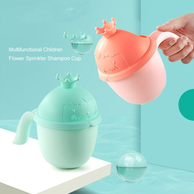 Toddle Baby Shampoo Tasse in Form einer Krone für die Haarpflege beim Duschen, Grün - Bild 1