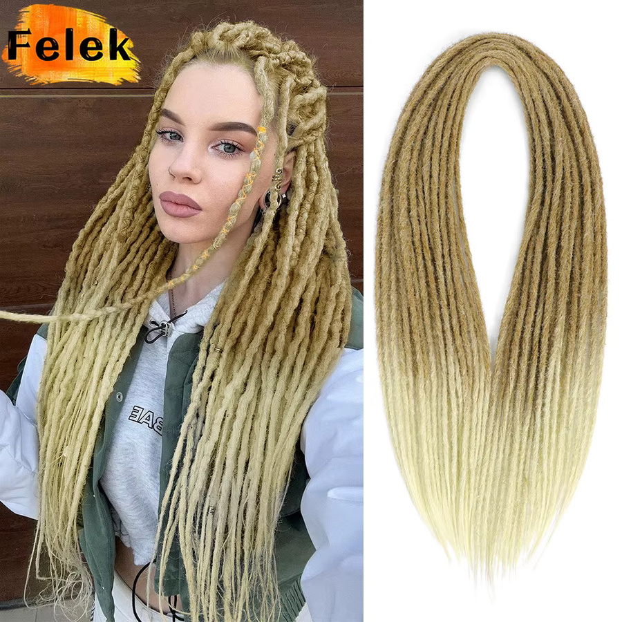 Felek Dreadlocks-Haarverlängerungen, 61 cm, synthetisch, Unisex - Bild 2