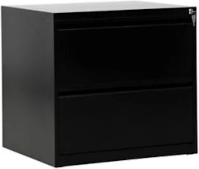 PROREGAL Hängeregistraturschrank Mare mit 2 Schubladen in Schwarz, H x B x T: 70 x 76 x 62 cm - Bild 1