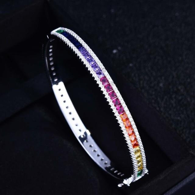 Wucifang Jewelry Armband, 925 Sterling Silber, Damen, 16-19cm, weiß - Bild 1