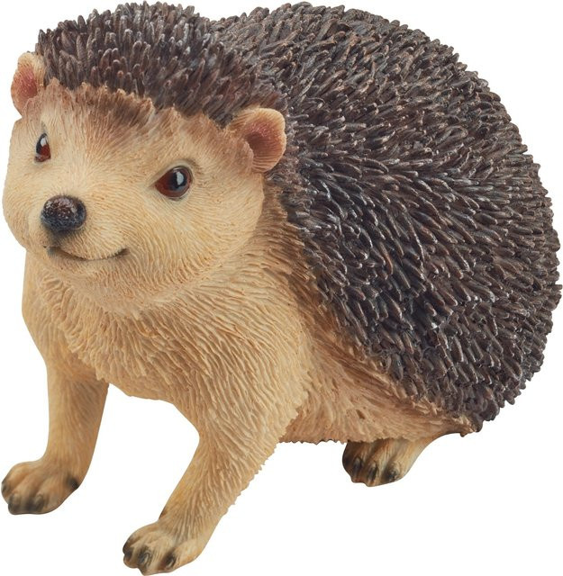 Deko-Figur Igel aus Polyresin in Braun, B/T/H: 11 x 17 x 13 cm - Bild 1